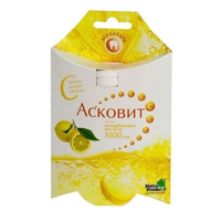 Асковит таблетки шипучие лимонные 1г №10 фото
