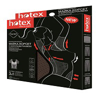 Майка-корсет &quot;Hotex&quot; с коротким рукавом, цвет черный №1 фото