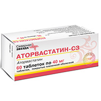 Аторвастатин-СЗ таблетки 40мг №60 фото