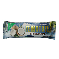 Гематоген с кокосом плитка 50г №1 фото