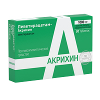 Леветирацетам-Акрихин таблетки 1000мг №30 фото