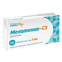 Мелатонин-СЗ таблетки 3мг №20 фото
