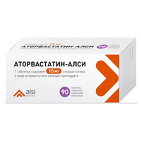 Аторвастатин-АЛСИ таблетки 10мг №90 фото
