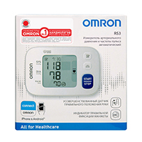 Измеритель артериального давления и частоты пульса (тонометр) &quot;OMRON&quot; автоматический RS3 на запястье (HEM-6130-RU) №1 фото