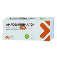 Амлодипин-АЛСИ таблетки 10мг №30 фото