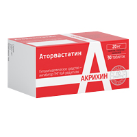 Аторвастатин-Акрихин таблетки 20мг №90 фото