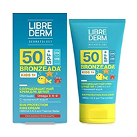 Librederm &quot;Bronzeada&quot; крем солнцезащитный Kids для детей с Омега 3-6-9 и термальной водой SPF50+ 150мл №1 фото
