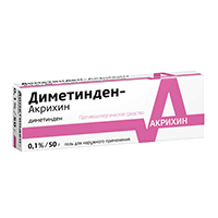 Диметинден-Акрихин гель 0,1% 50г №1 фото