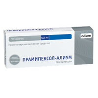 Прамипексол-Алиум таблетки 0,25мг №30 фото