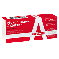 Моксонидин-Акрихин таблетки 0,4мг №10 фото