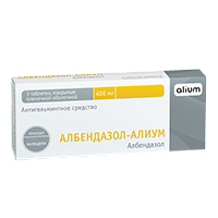 Албендазол-Алиум таблетки 400мг №3 фото