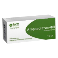 Аторвастатин-ФП таблетки 10мг №30 фото