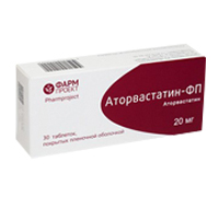 Аторвастатин-ФП таблетки 20мг №30 фото