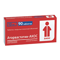 Аторвастатин-Акос таблетки 10мг №90 фото