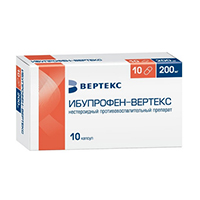 Ибупрофен-Вертекс капсулы 200мг №10 фото