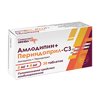 Амлодипин+Периндоприл-СЗ таблетки 5мг+4мг №30 фото