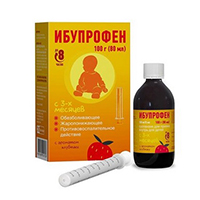 Ибупрофен суспензия для детей (с ароматом клубники) 100мг/5мл 80мл №1 фото