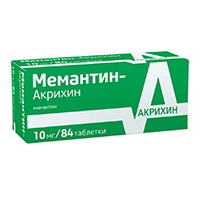 Мемантин-Акрихин таблетки 10мг №84 фото