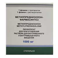 Метилпреднизолон-Фармасинтез лиофилизат для инъекций 1000мг №1 фото