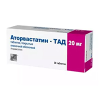 Аторвастатин-ТАД таблетки 20мг №30 фото